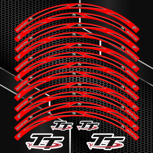 TT R17 Universal Wheel Decals – Motorcycle Rim Stickers