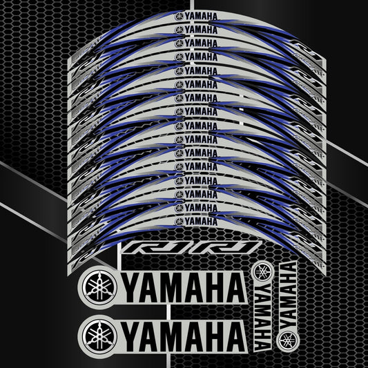 Yamaha YZF-R1 Wheel Decals – Motorcycle Rim Sticker Kit