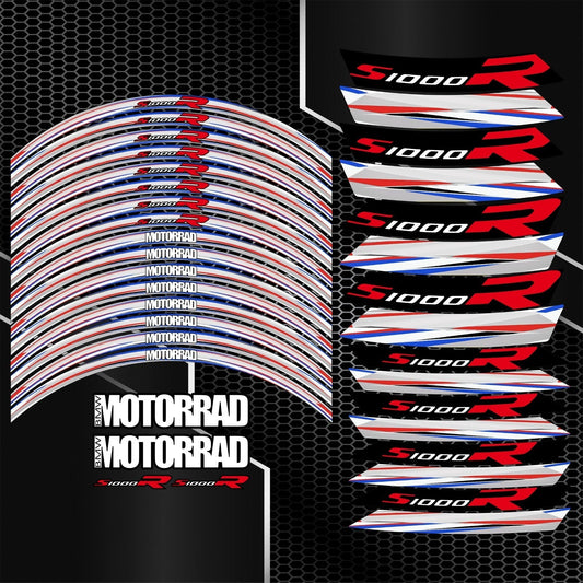 BMW S1000R Grey Motorsport Wheel Decals – Rim Stickers