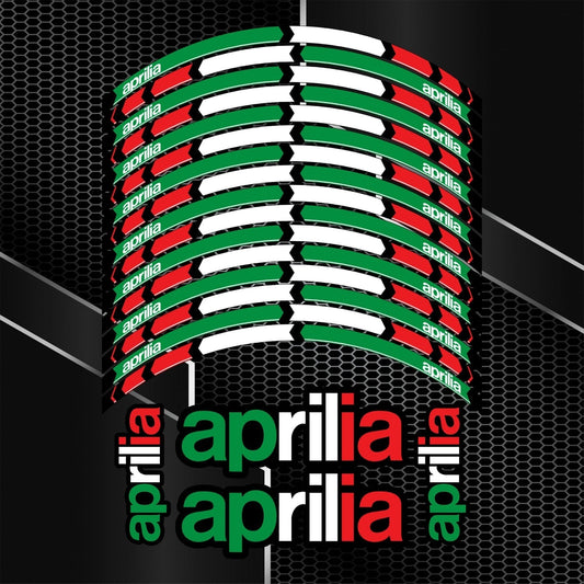 Aprilia RSV4 RS Rim Stickers – Motorcycle Wheel Decals Kit