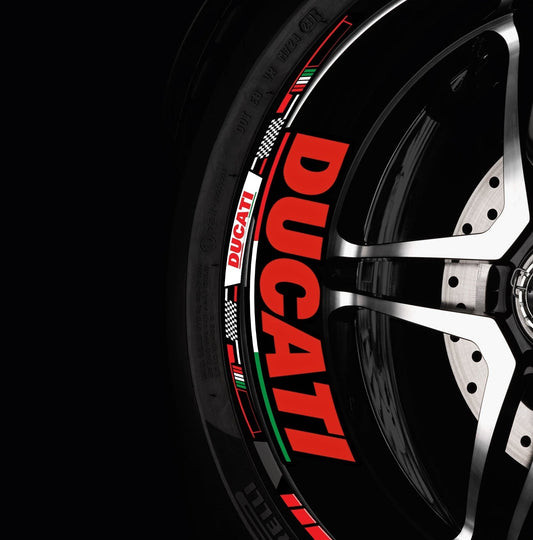 Ducati Italy Edition Felgenaufkleber – Motorrad-Felgensticker