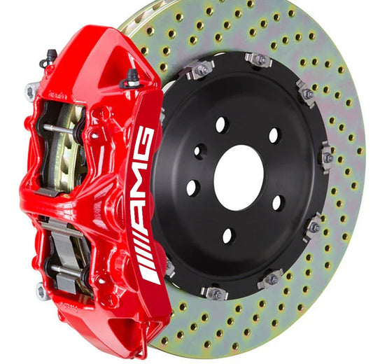 AMG brake caliper stickers – heat-resistant vinyl decals white