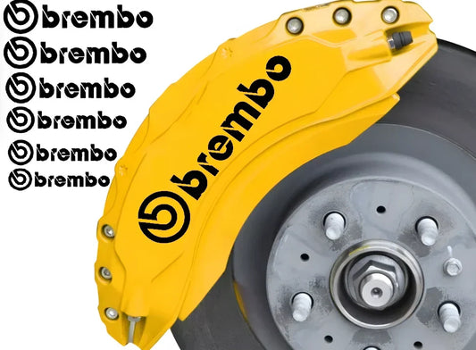 Brembo brake caliper stickers – heat-resistant vinyl decals black