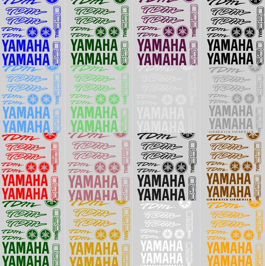 Yamaha TDM Twin 850 Motorcycle Decal Kit