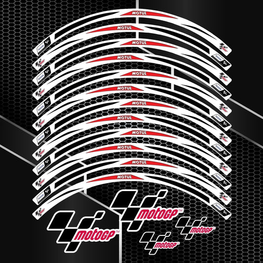 Universal R17 Wheel Decals – Motorcycle Rim Sticker Kit