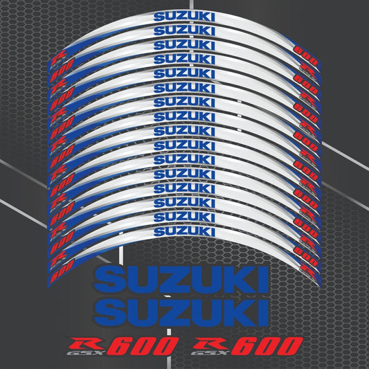 Suzuki GSX Gixxer Felgenaufkleber – Motorrad-Felgenrandaufkleber-Set