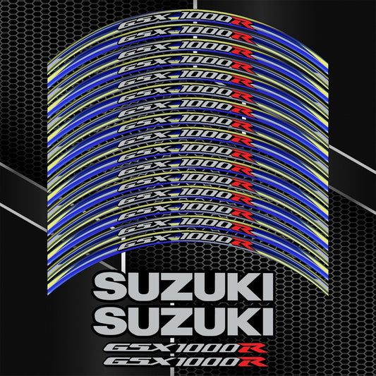 Suzuki GSXR1000R 20-tlg. Felgenaufkleber – Motorrad-Felgenaufkleber-Set