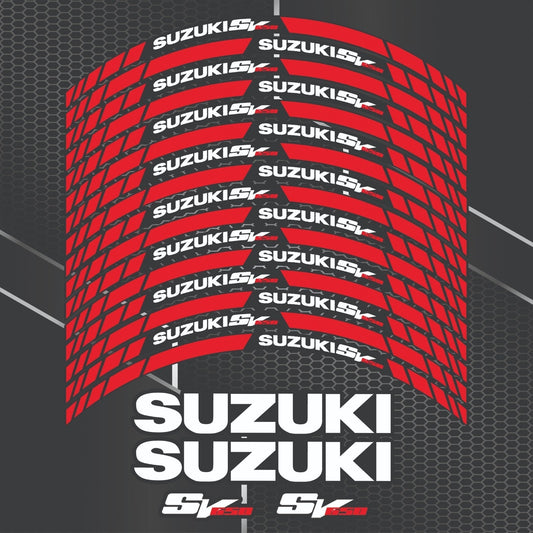 Suzuki SV650 Wheel Decals – Motorcycle Rim Sticker Kit