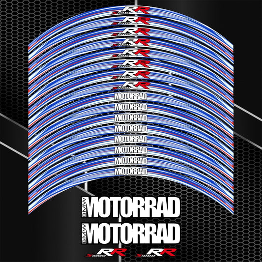 BMW S1000RR M Sport Rim Stickers – Motorcycle Wheel Decals