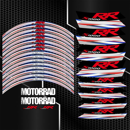 BMW S1000RR M Sport Grey Edition Rim Stickers – Wheel Decals