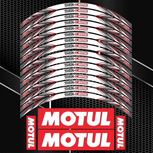 Motul SBK Universal Wheel Decals – Motorcycle Rim Stickers