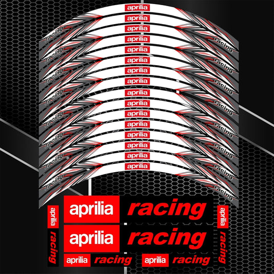 Aprilia RSV4 RS Wheel Decals – Motorcycle Rim Sticker Kit
