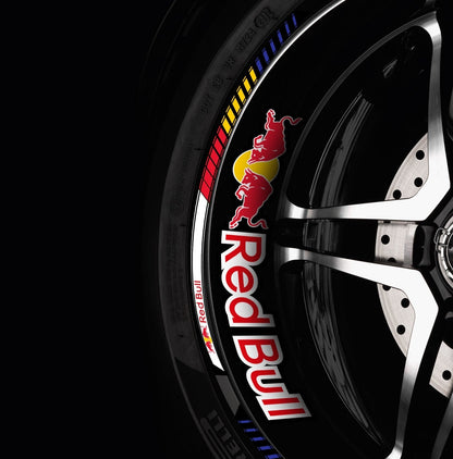 Naklejki na koła RedBull Universal 20 szt. – naklejki na felgi motocyklowe