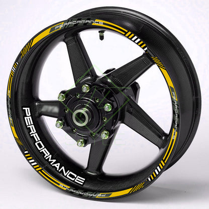 Performance Universal Wheel Decals – Motorcycle Rim Sticker Set