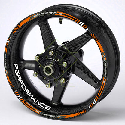 Performance Universal Wheel Decals – Motorcycle Rim Sticker Set