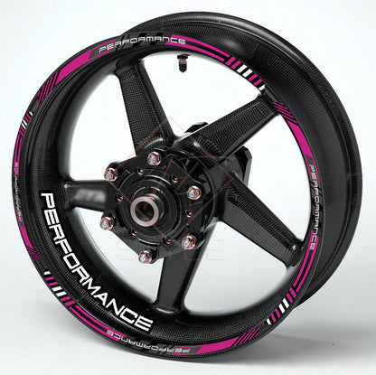 Performance Universal Wheel Decals – Motorcycle Rim Sticker Set