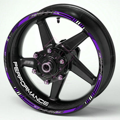 Performance Universal Wheel Decals – Motorcycle Rim Sticker Set