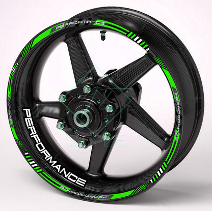 Performance Universal Wheel Decals – Motorcycle Rim Sticker Set