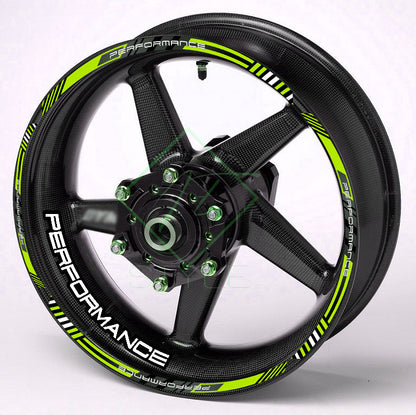 Performance Universal Wheel Decals – Motorcycle Rim Sticker Set