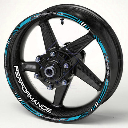 Performance Universal Wheel Decals – Motorcycle Rim Sticker Set