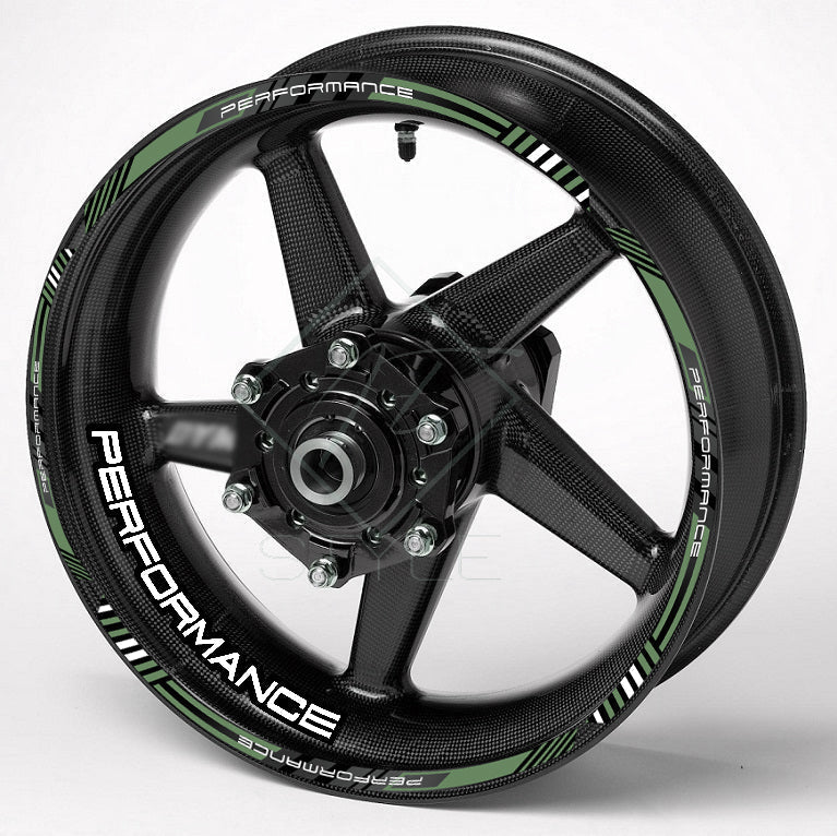 Performance Universal Wheel Decals – Motorcycle Rim Sticker Set