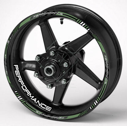 Performance Universal Wheel Decals – Motorcycle Rim Sticker Set