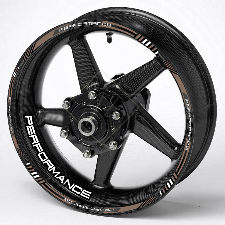 Performance Universal Wheel Decals – Motorcycle Rim Sticker Set