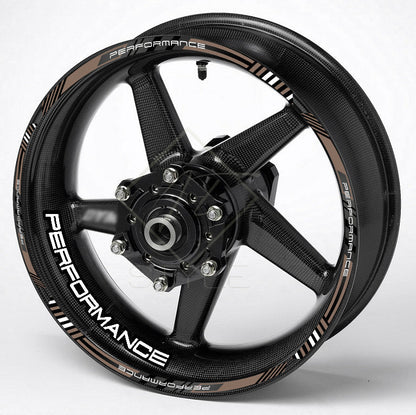 Performance Universal Wheel Decals – Motorcycle Rim Sticker Set