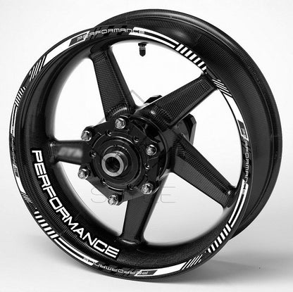 Performance Universal Wheel Decals – Motorcycle Rim Sticker Set