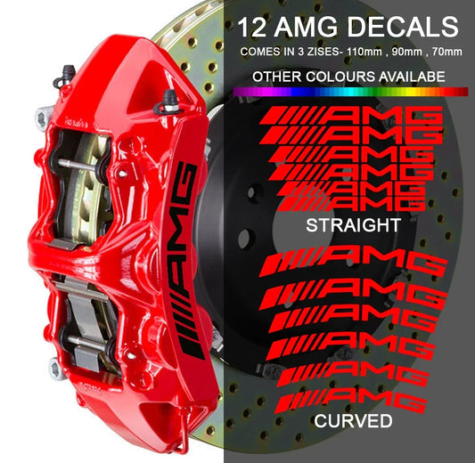 AMG Brake Caliper Stickers – Decal Set