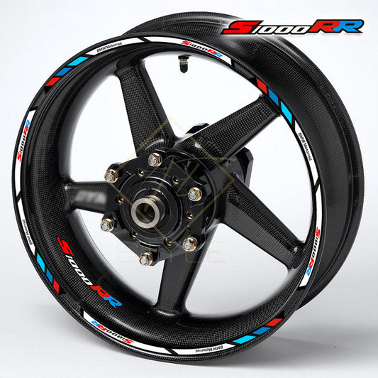 BMW S1000RR M Sport wheel decals 20pcs rim stickers for black wheels