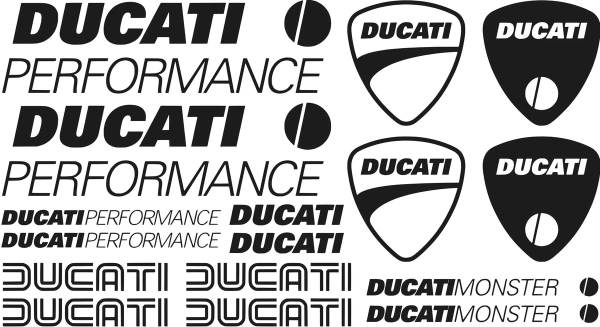 Zestaw naklejek na motocykl Ducati Monster