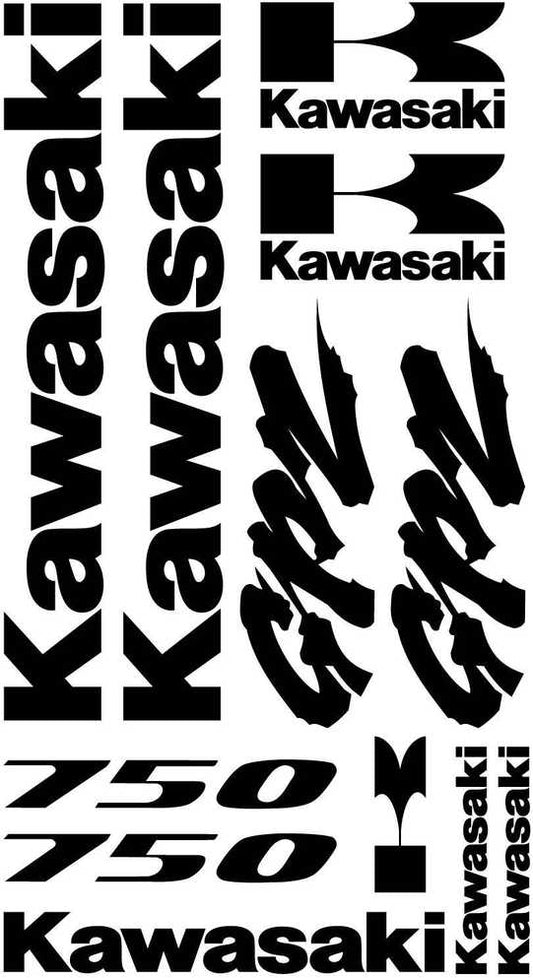 Aufkleberset für Kawasaki GPZ 750 Motorrad