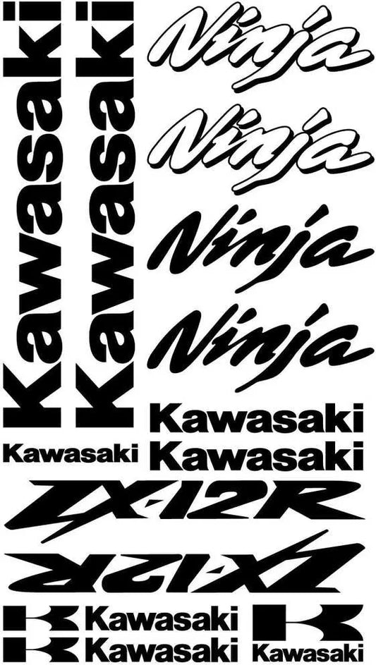 Kawasaki Ninja ZX-12R Motorrad-Dekorsatz