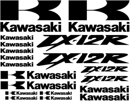 Aufkleber-Set für Kawasaki Ninja ZX-12R Rennmotorrad