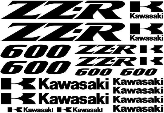 Aufkleberset für Kawasaki ZZR 600 Motorrad