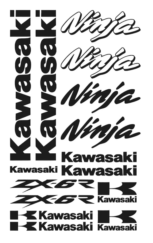 Aufkleber-Set für Kawasaki Ninja ZX-6R Motorrad