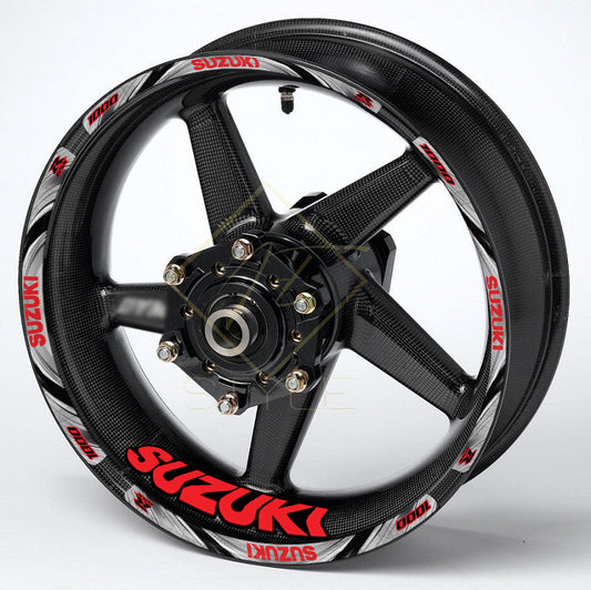 Suzuki GSX-R1000 Gixxer wheel decals 20pcs rim stickers set