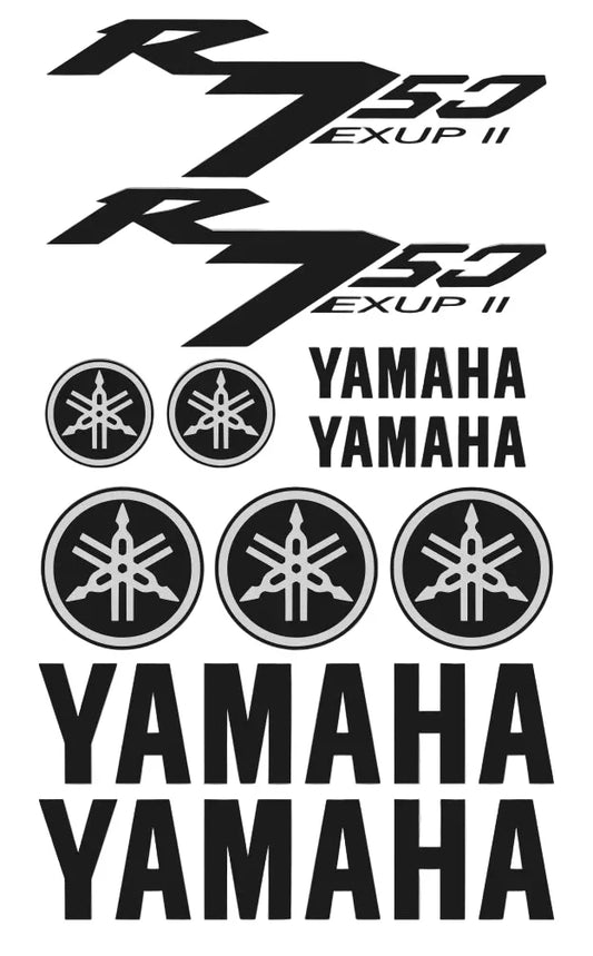Yamaha R750 Motorcycle Decal Kit